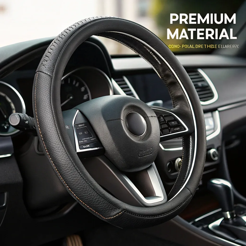 Stylish steering wheel cover